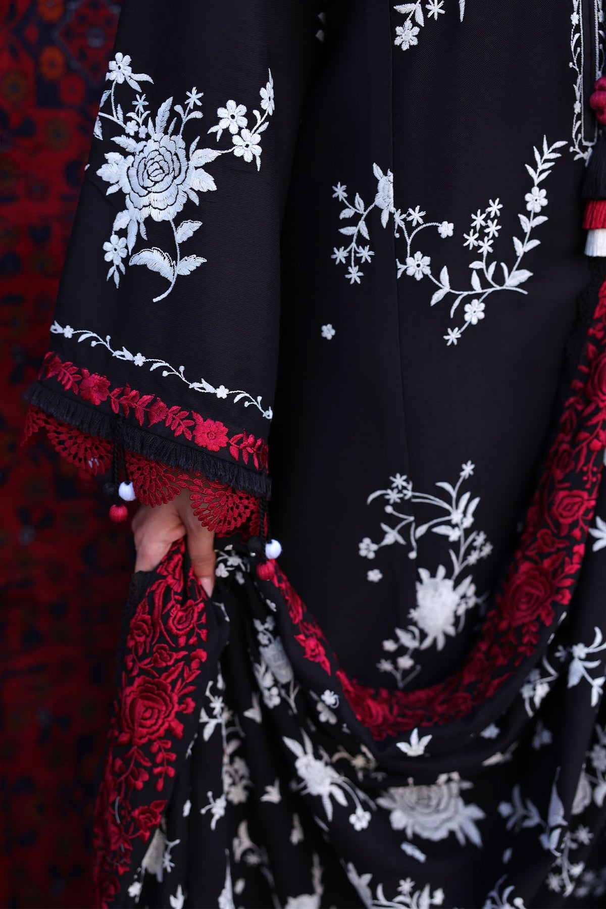 RAVEN ORCHID-3PC MARINA EMBROIDERED SUIT