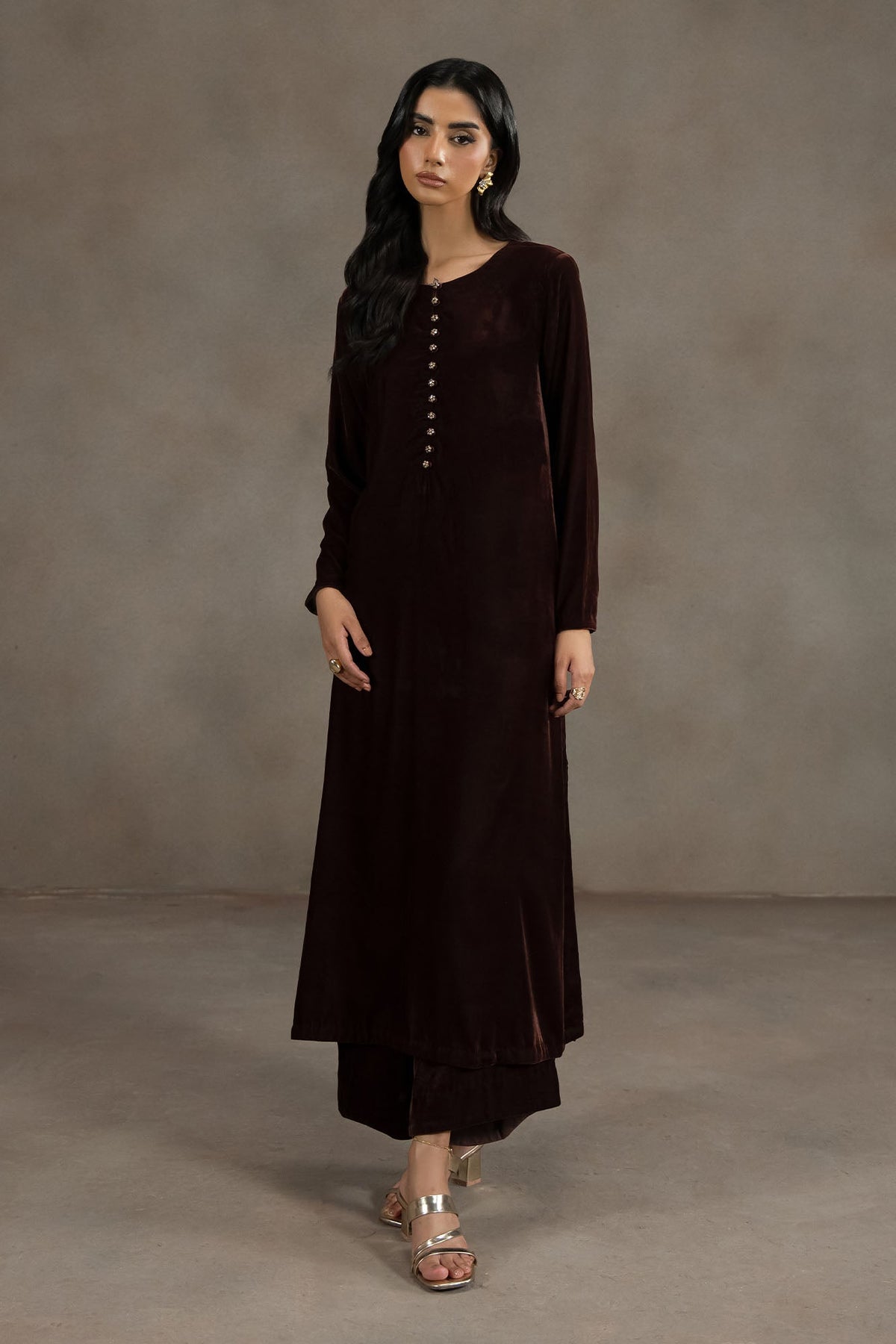 STONE BROWN-2PC (SHIRT & TROUSER)