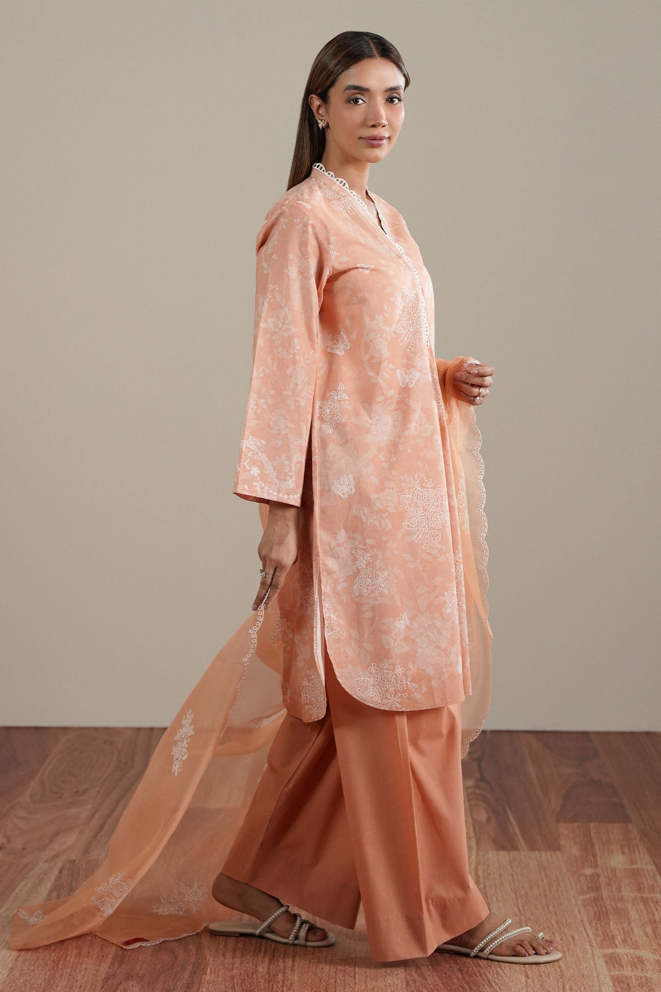 Florai Canvas-2Pc (Shirt & Dupatta)
