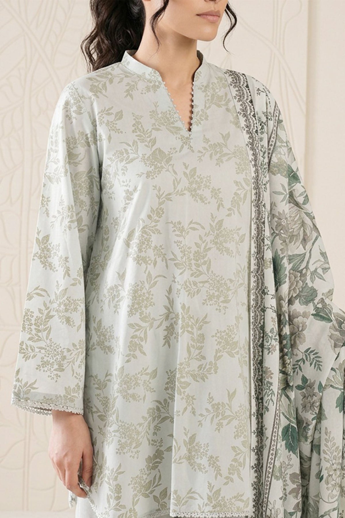 SERENE WHISPER-3 PIECE PRINTED LAWN SUIT