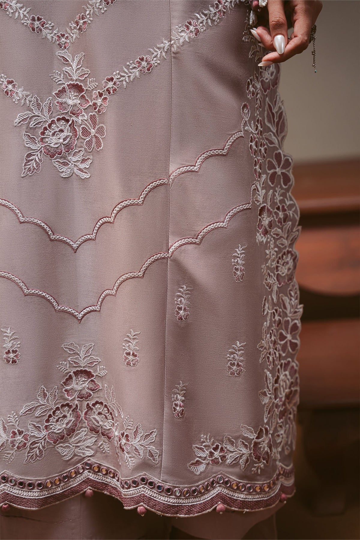 PETAL SYMPHONY-3PC MARINA EMBROIDERED SUIT