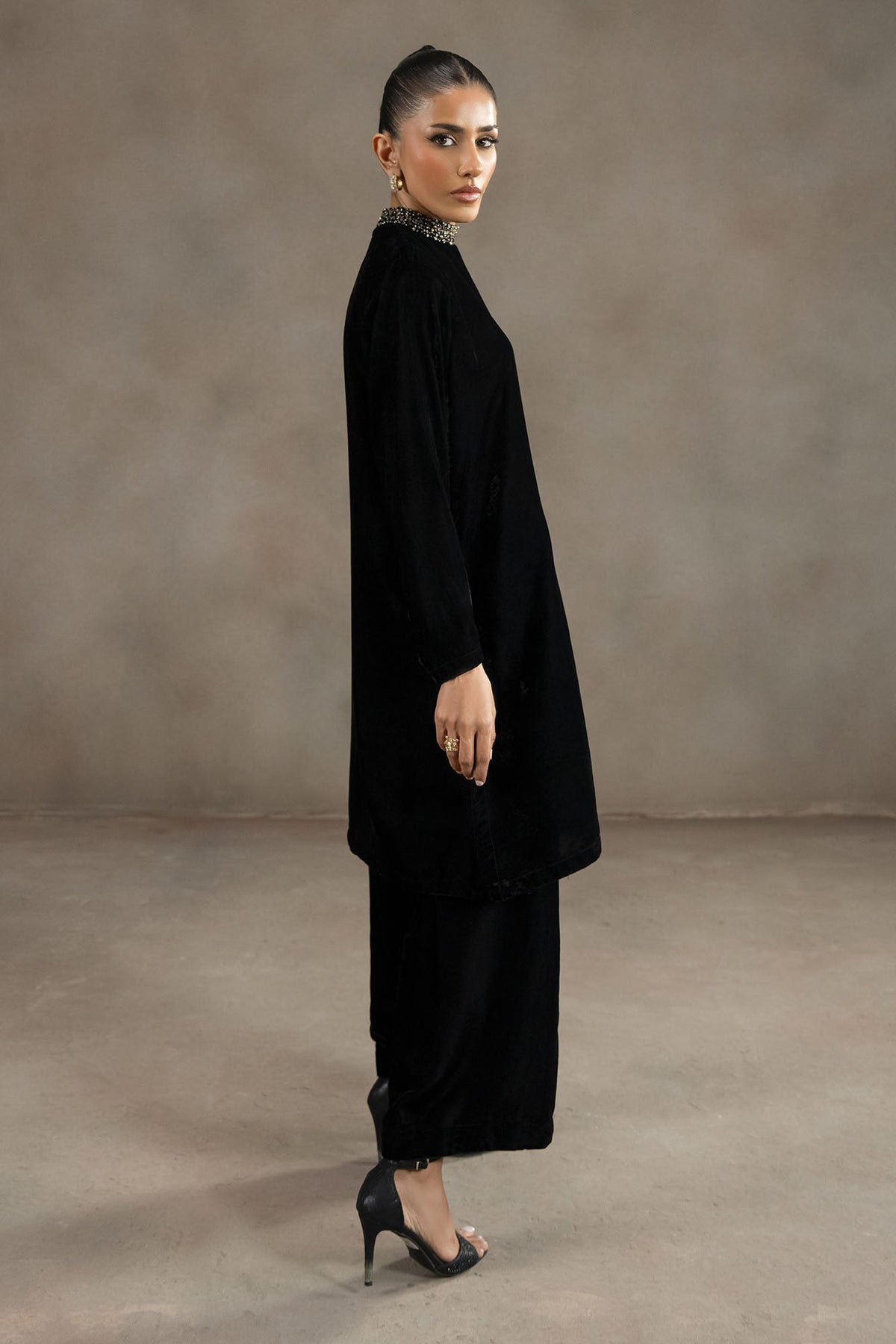 PEARL BLACK-2PC (SHIRT & TROUSER)