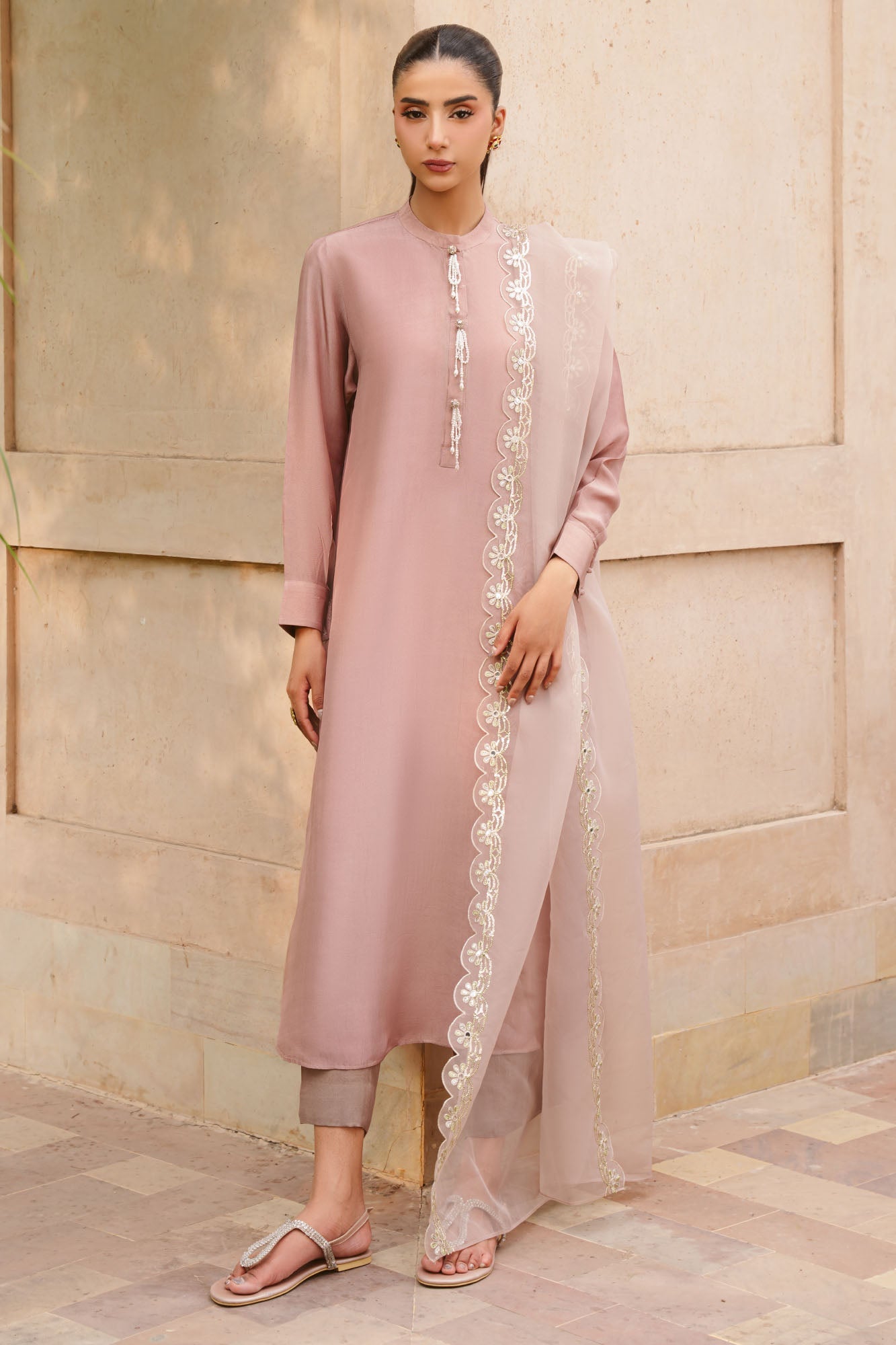 AMBER ECHO -3PC (SHIRT, TROUSER & DUPATTA)