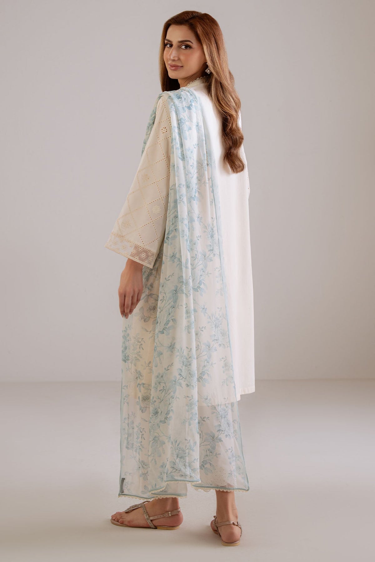 PORCELAIN SKY-2PC (SHIRT & DUPATTA)