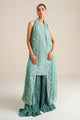 Ocean Elegance-4Pc Chiffon Embroidered Suit