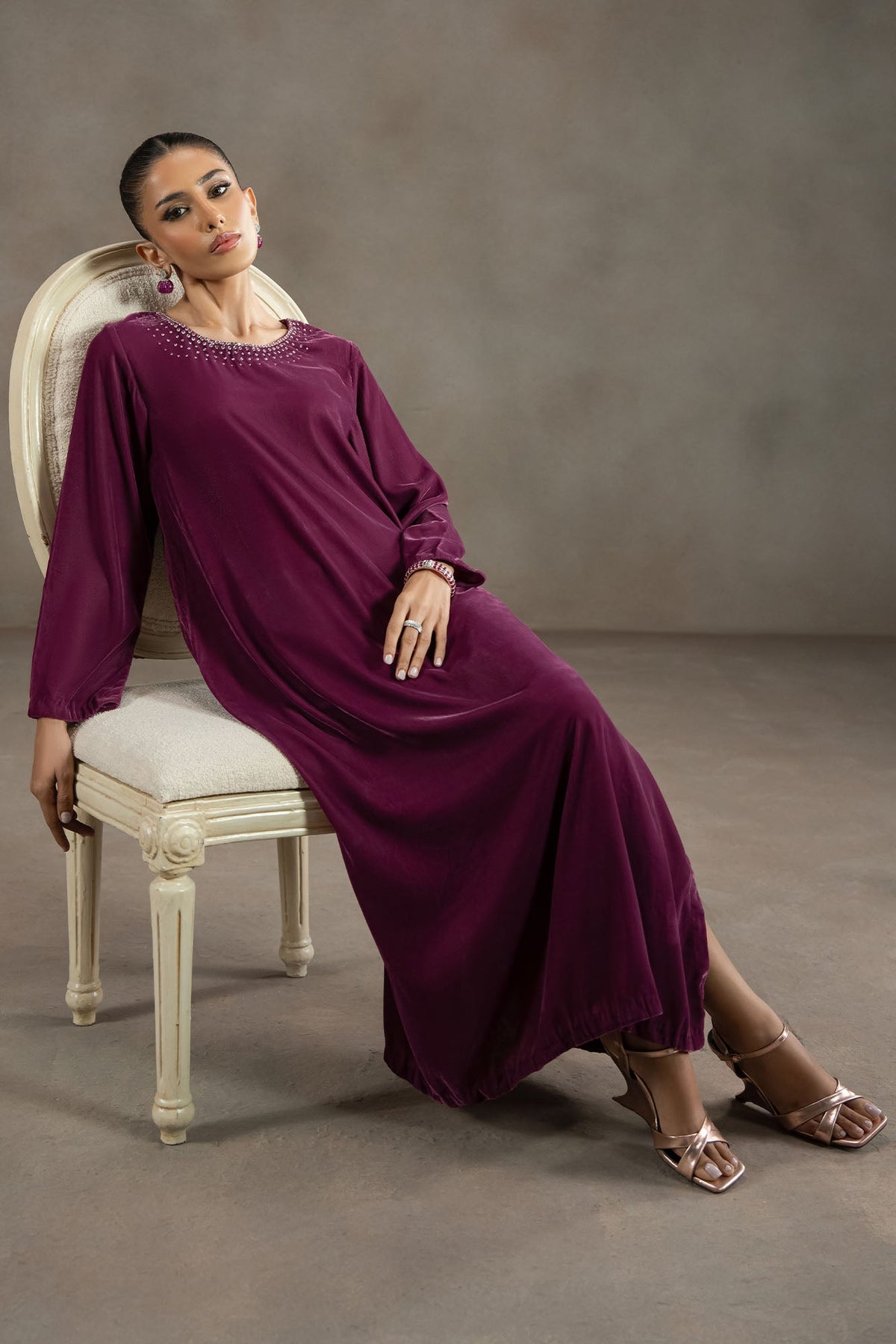 DUSTY PLUM-2PC (SHIRT & TROUSER)