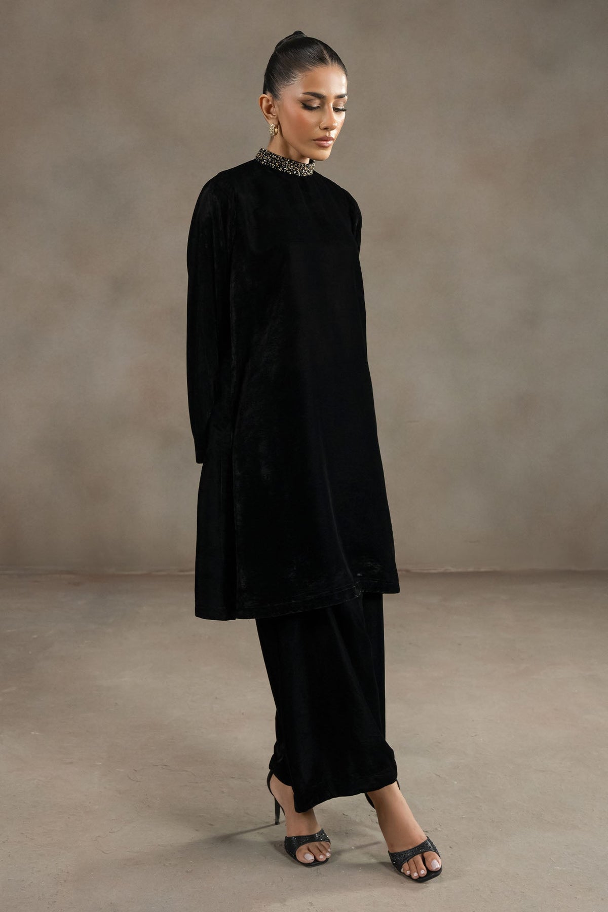 PEARL BLACK-2PC (SHIRT & TROUSER)