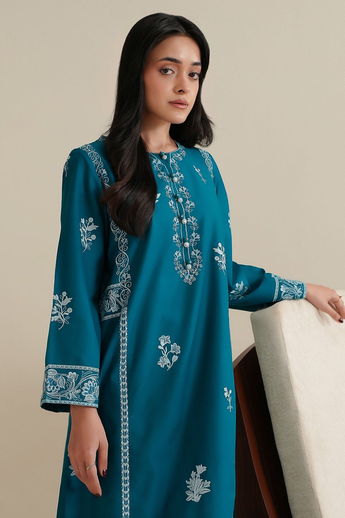 DEEP TEAL-2PC (SHIRT & TROUSER)