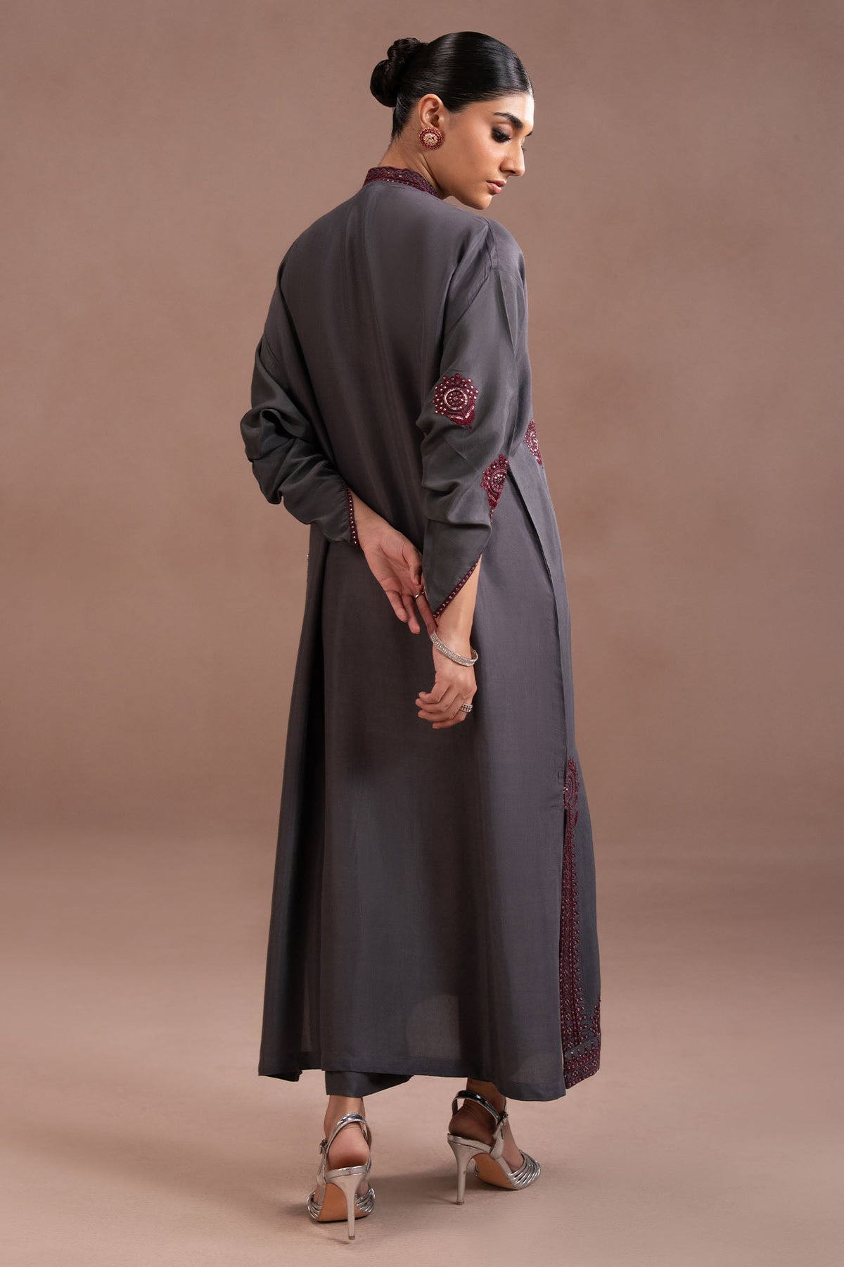 GARNET SMOKE-2PC (SHIRT & TROUSER)