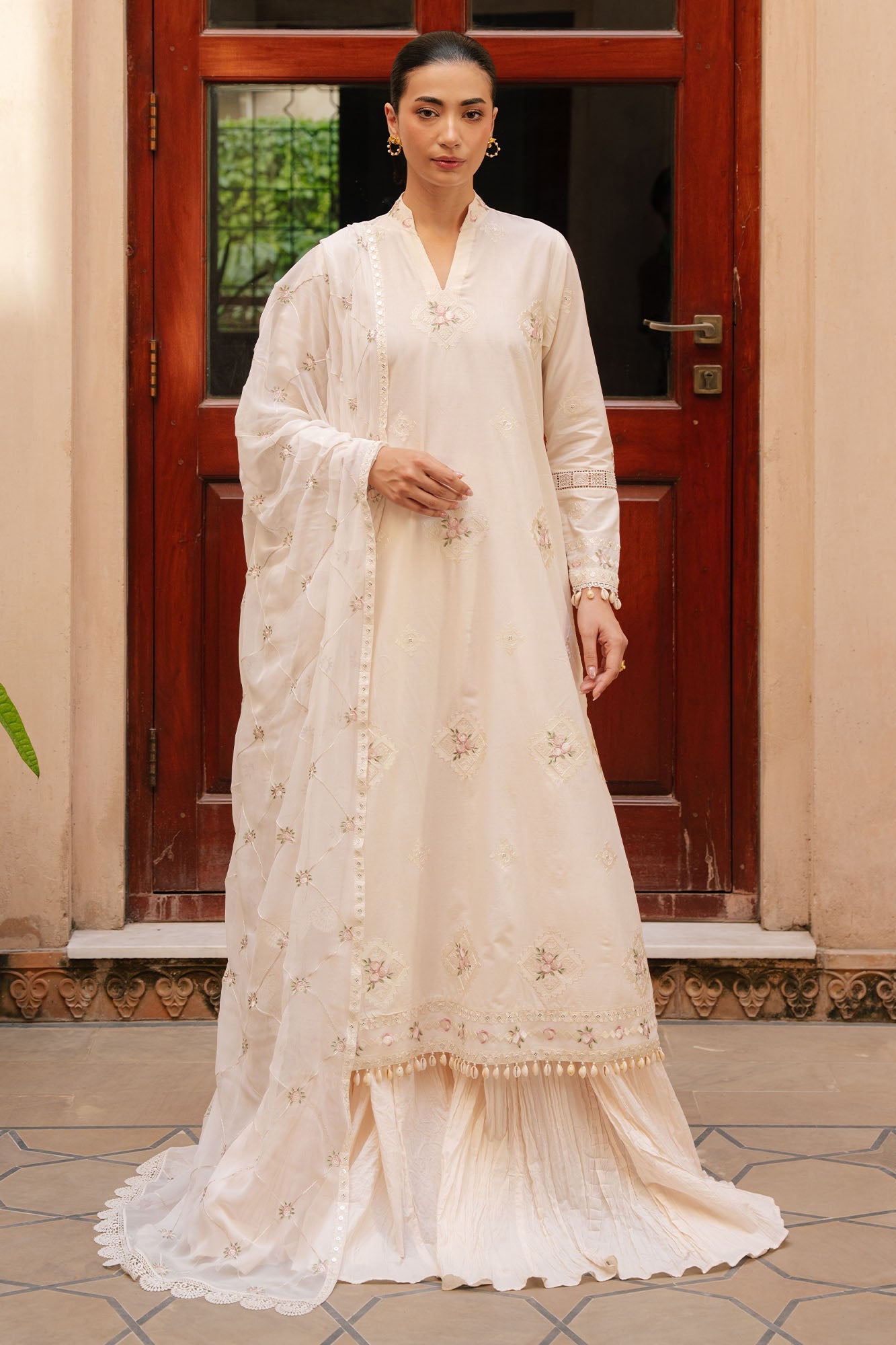 Cloud Garden-3Pc Embroidered Lawn Suit
