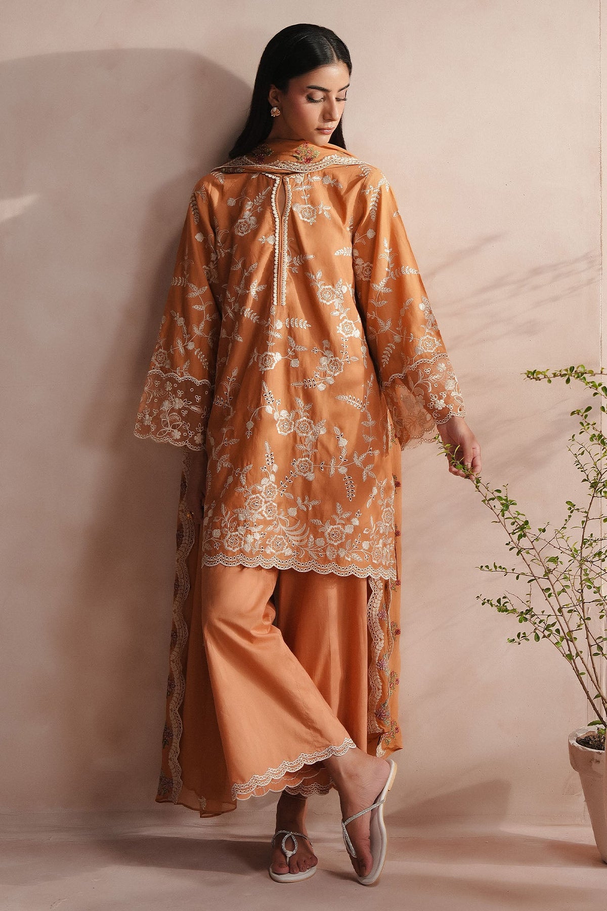 SUN GLOW-3PC (SHIRT, TROUSER & DUPATTA)