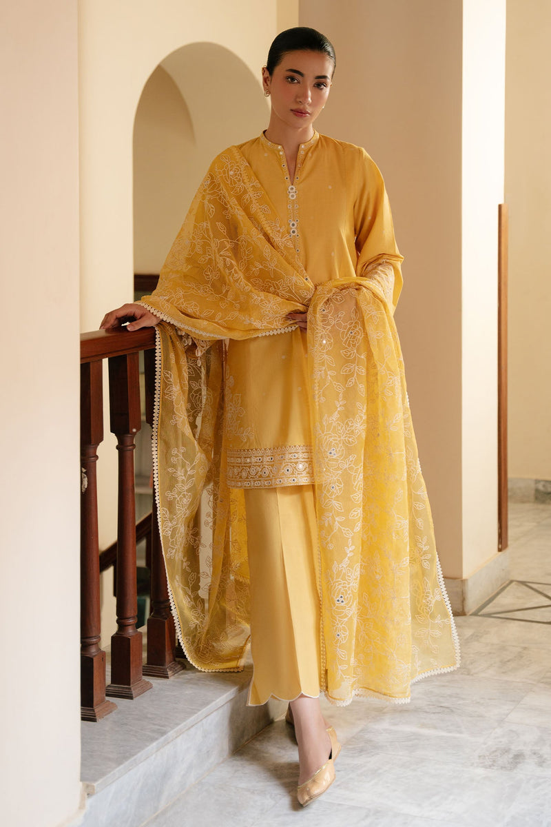 Citrine Grace-3Pc Embroidered Lawn Suit