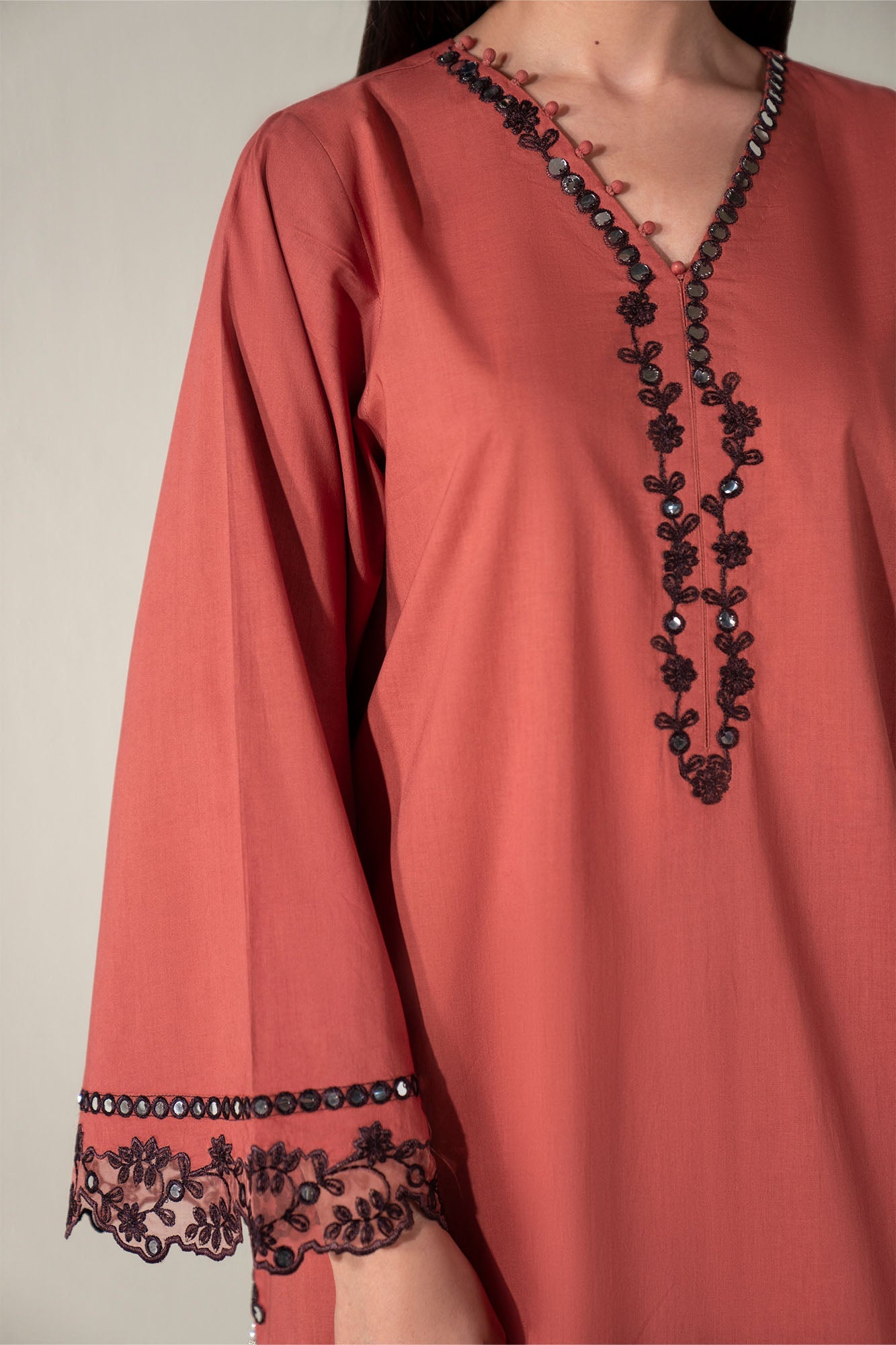 Burnt Clay -2Pc (Shirt & Trouser)