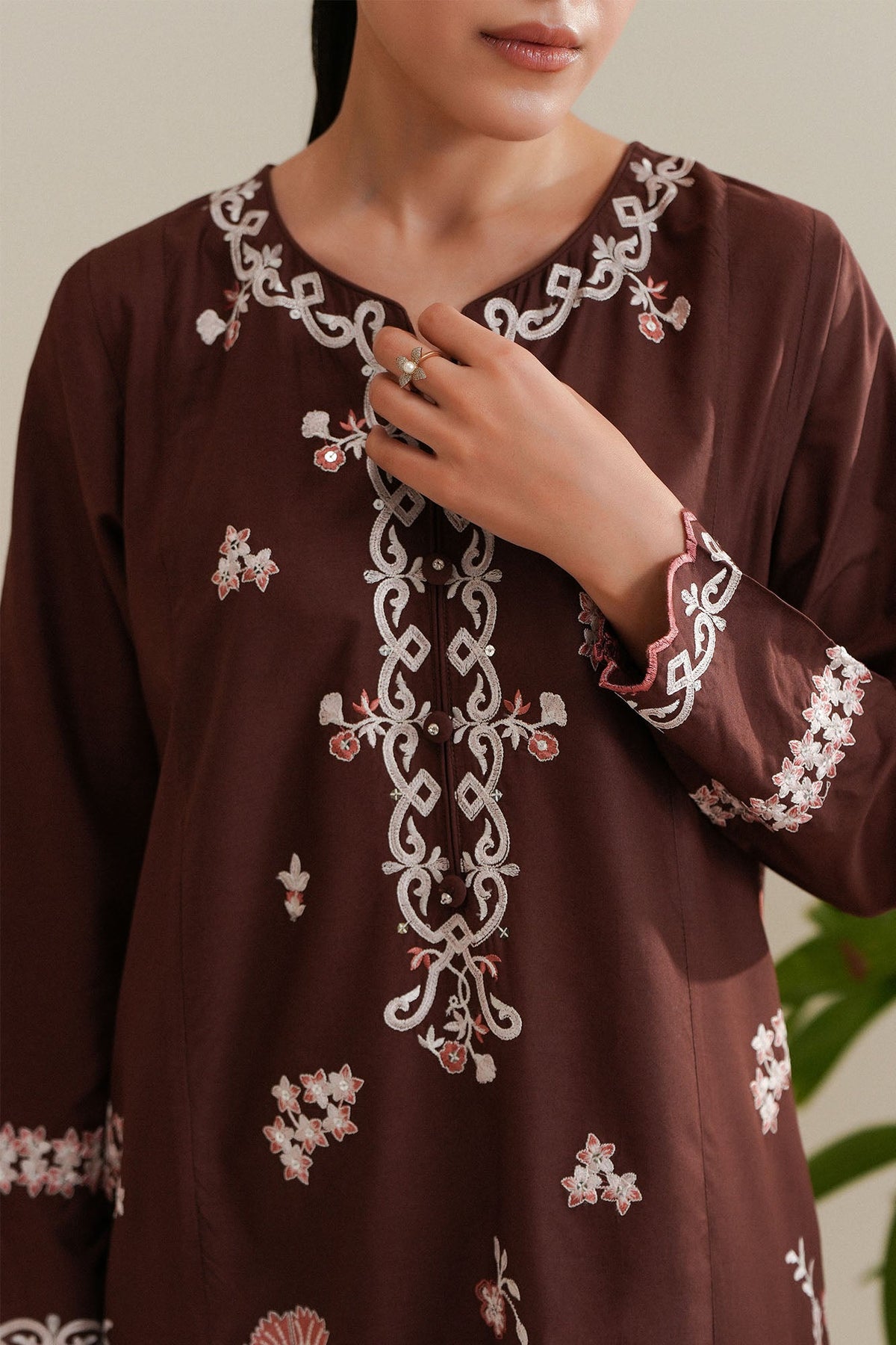 DARK TRUFFLE-2PC (SHIRT & TROUSER)