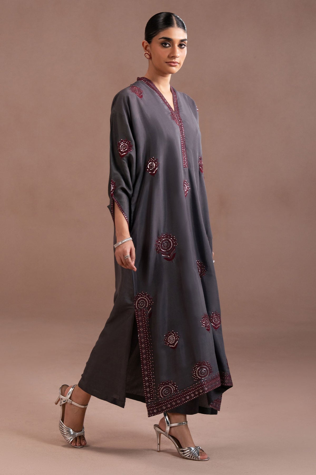 GARNET SMOKE-2PC (SHIRT & TROUSER)