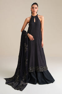 NOIR GRACE-4PC CHIFFON EMBROIDERED SUIT