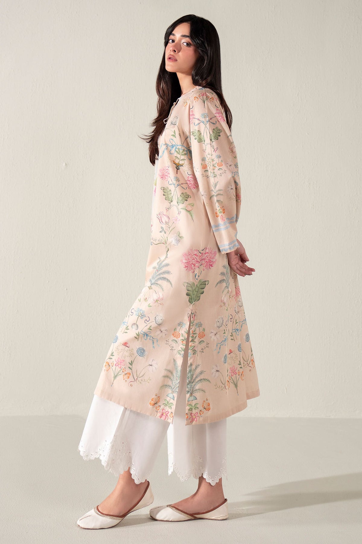 FRESCO LUXE PRINTED LAWN SHIRT