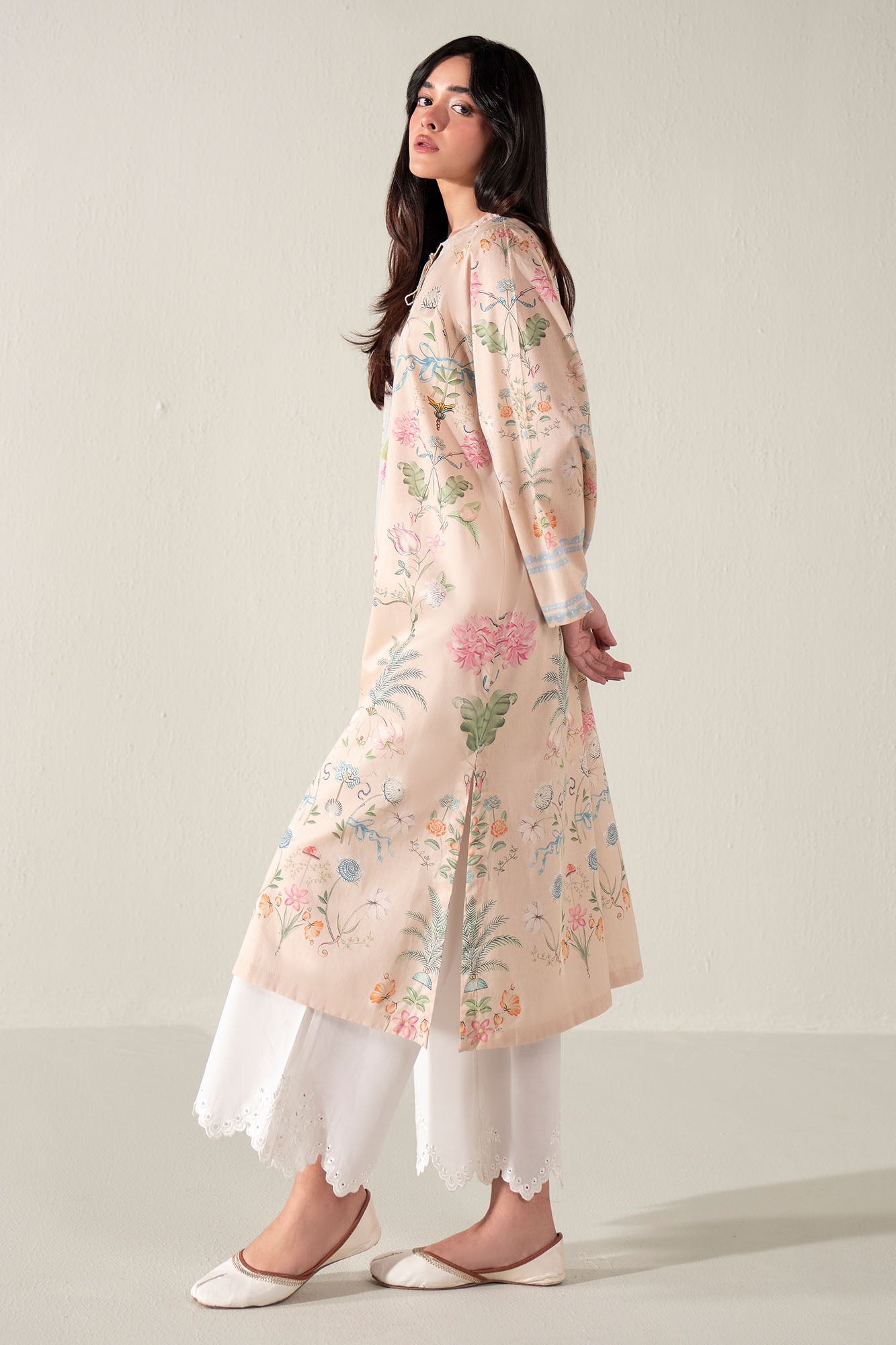 FRESCO LUXE PRINTED LAWN SHIRT