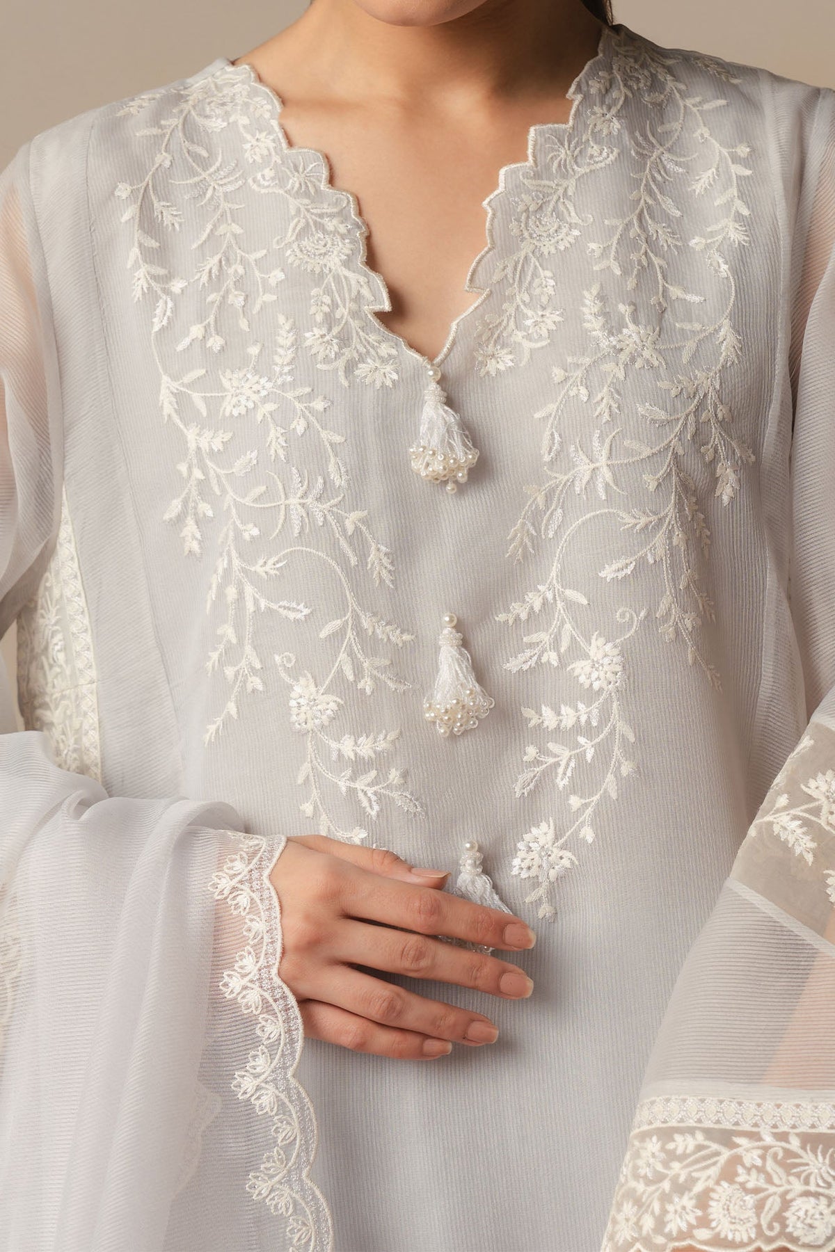LAVINA AZURE-3PC (SHIRT, TROUSER & DUPATTA)