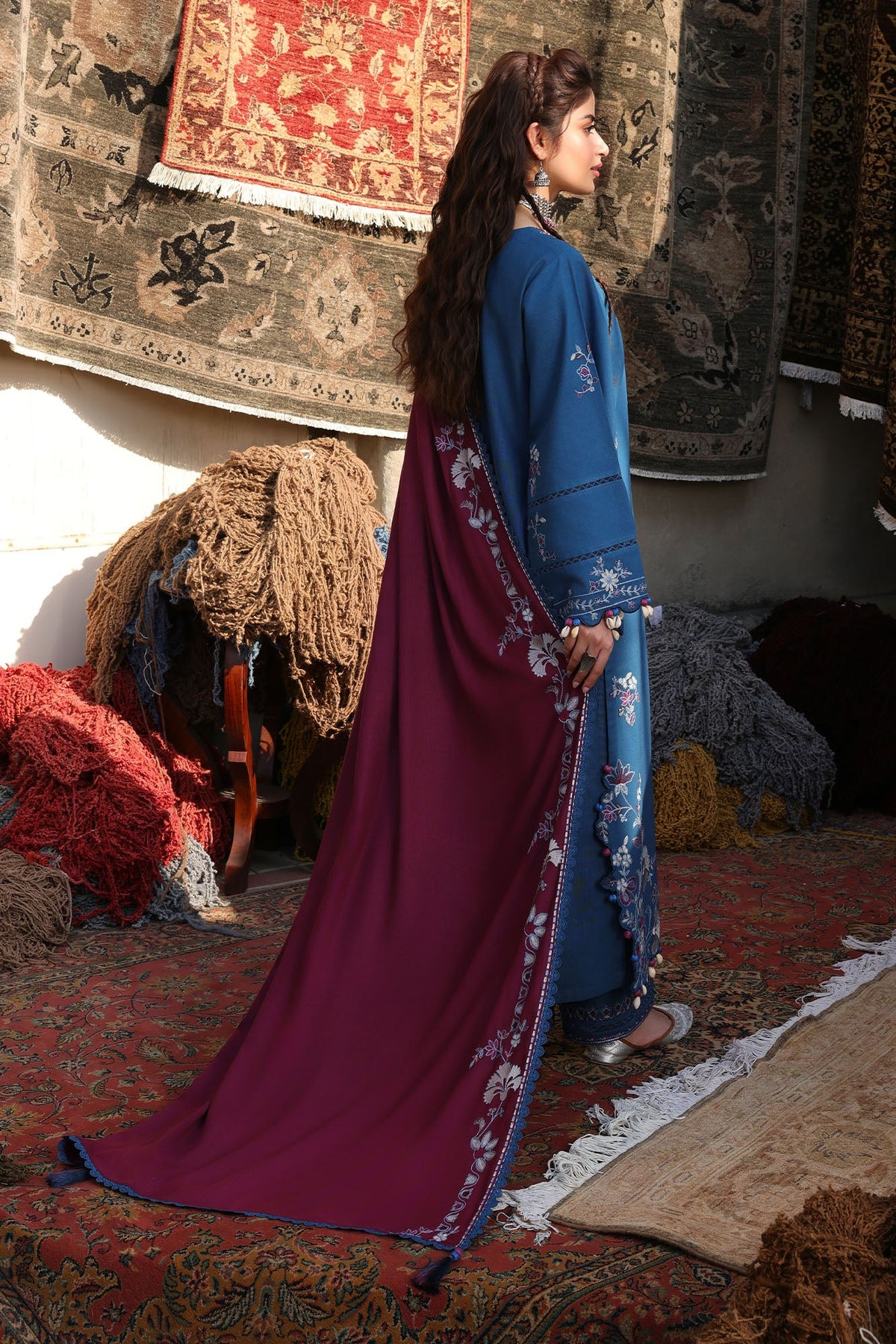 OCEAN REVERIE-3PC KHADDAR EMBROIDERED SUIT