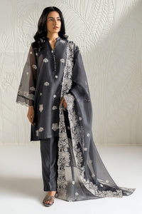 NAVY GLEAM -2PC (SHIRT & DUPATTA)
