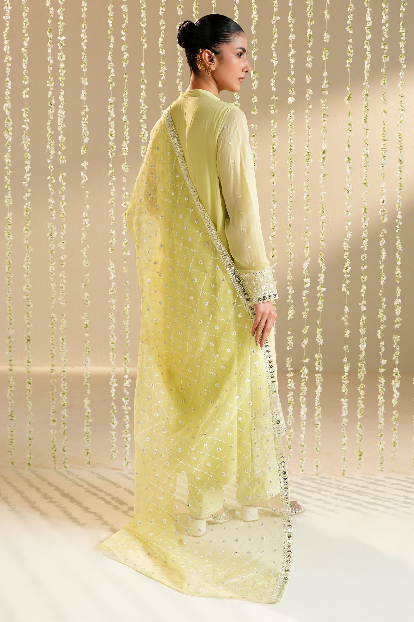 CITRUS BLOOM-3PC (SHIRT, TROUSER & DUPATTA)