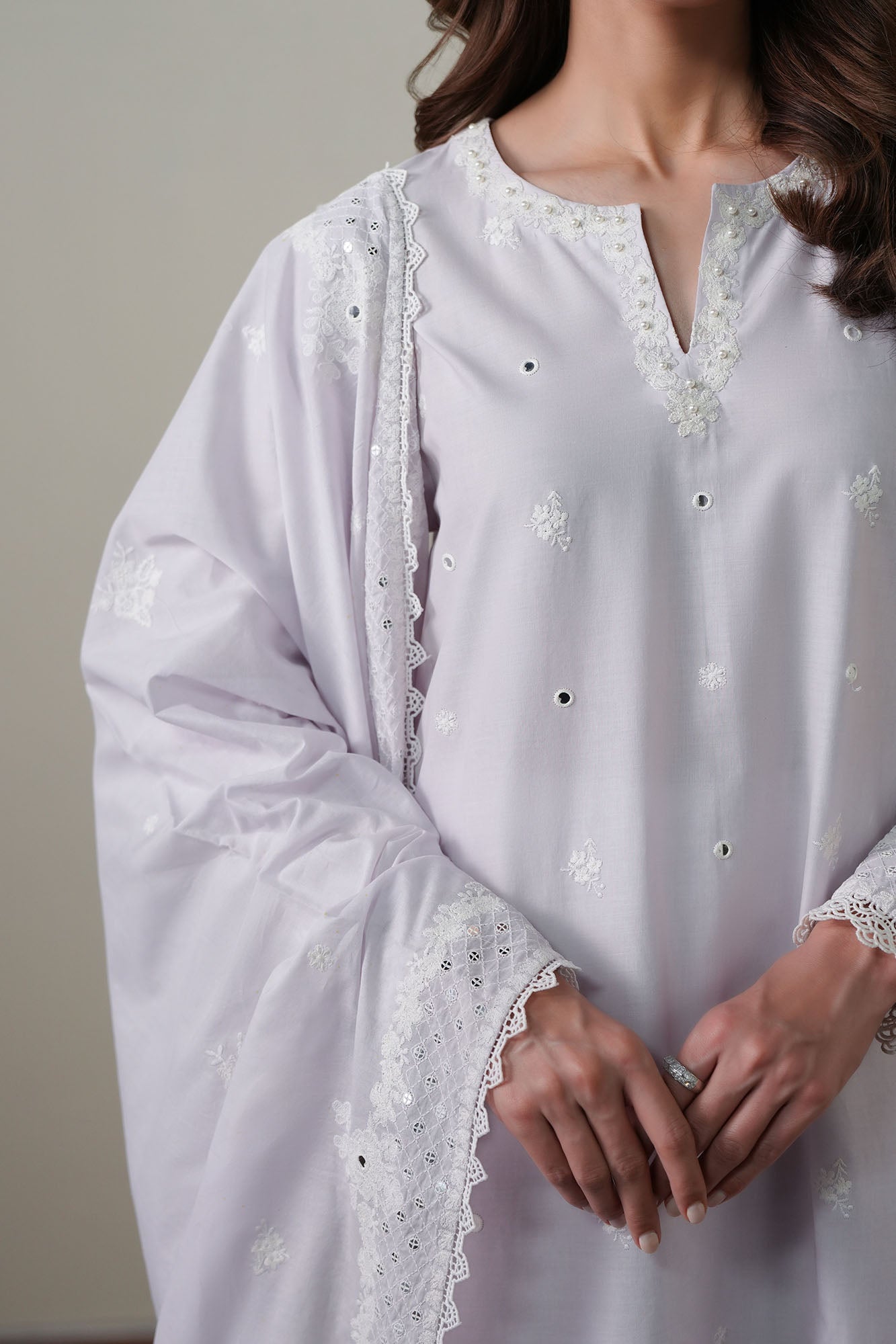 VIOLET DREAM-3PC EMBROIDERED SUIT