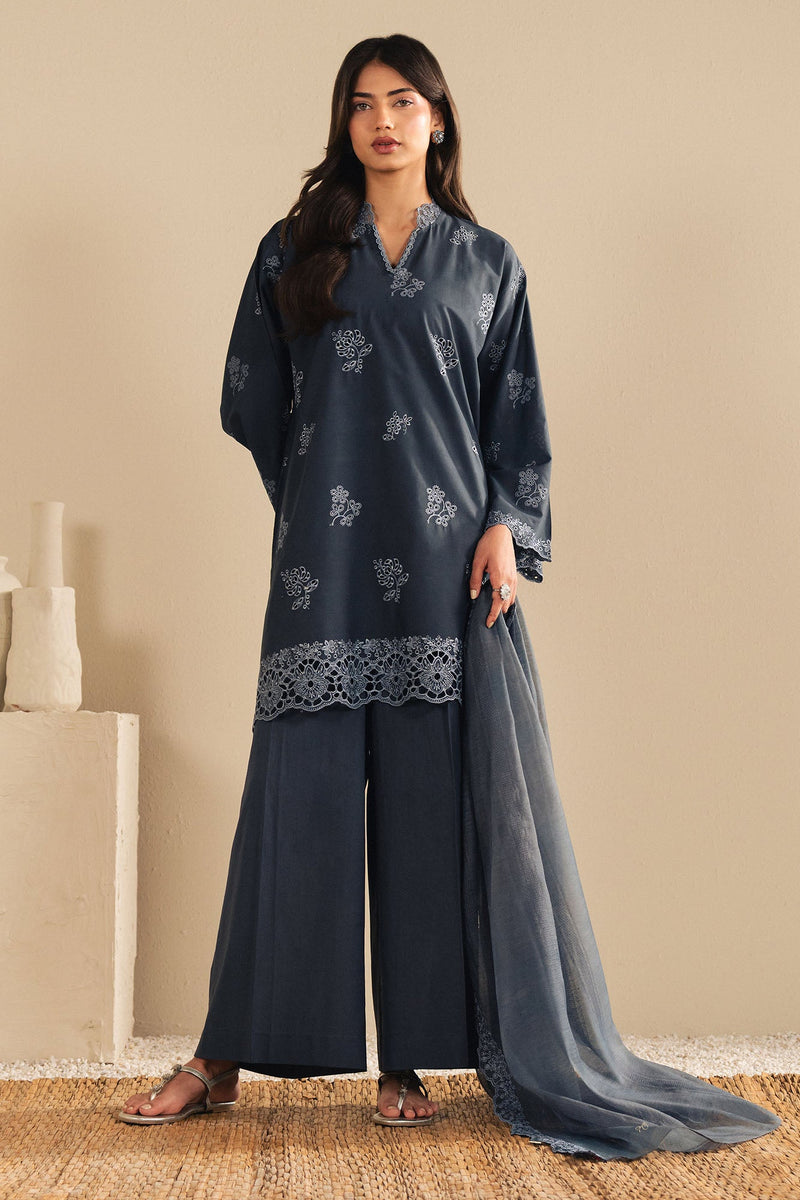 Sapphire Grace-3Pc (Shirt,Trouser & Dupatta)