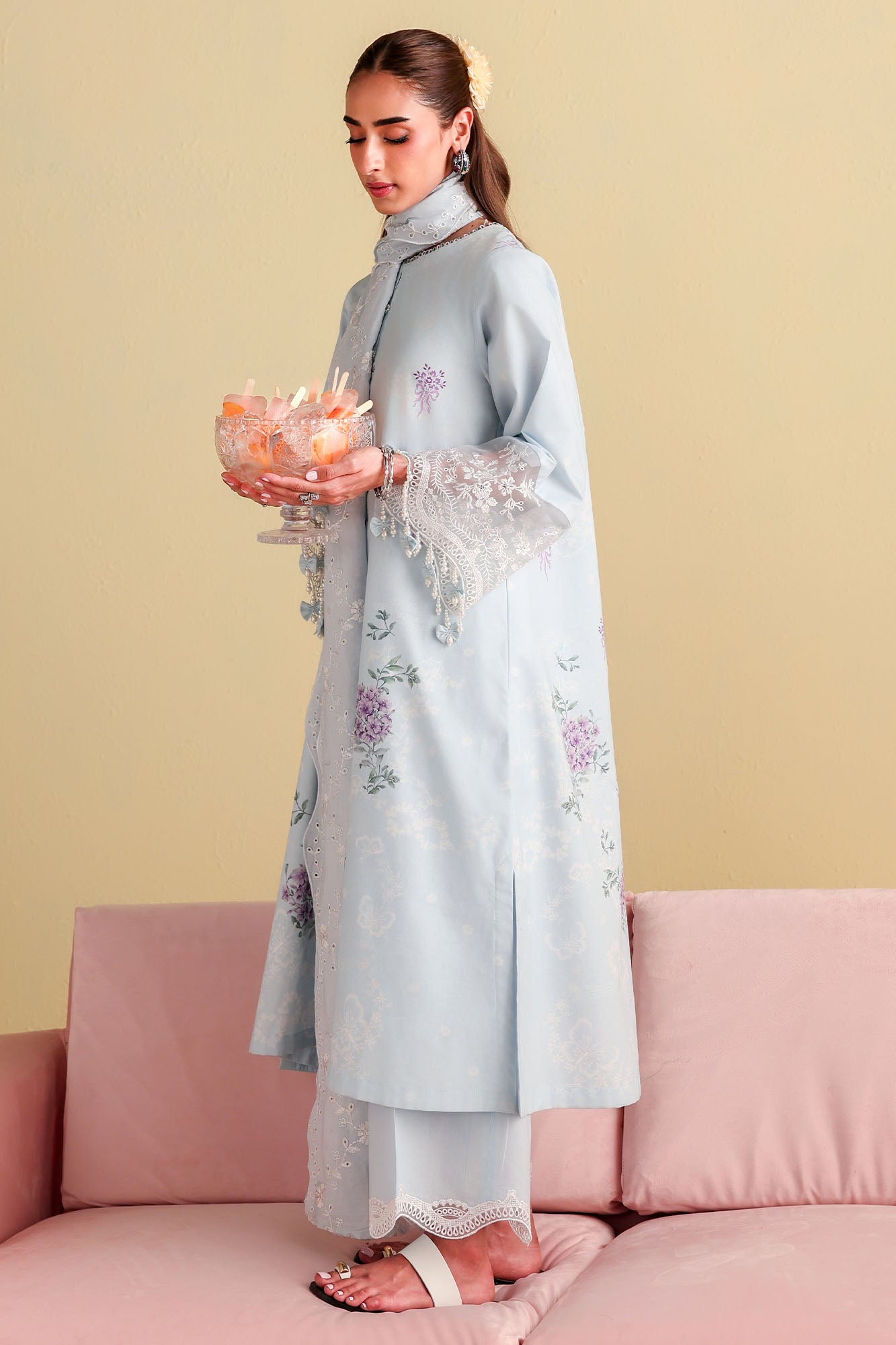 OPALINE PEARL-3PC PRINTED LAWN SUIT