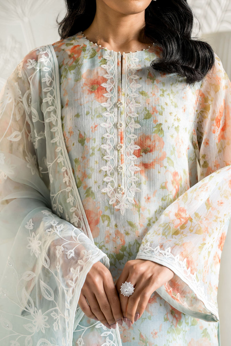 Serene Florals-2Pc (Shirt & Dupatta)