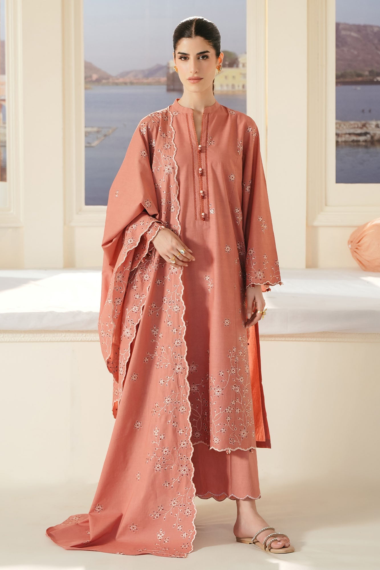 ROSE DAWN-3PC EMBROIDERED LAWN SUIT