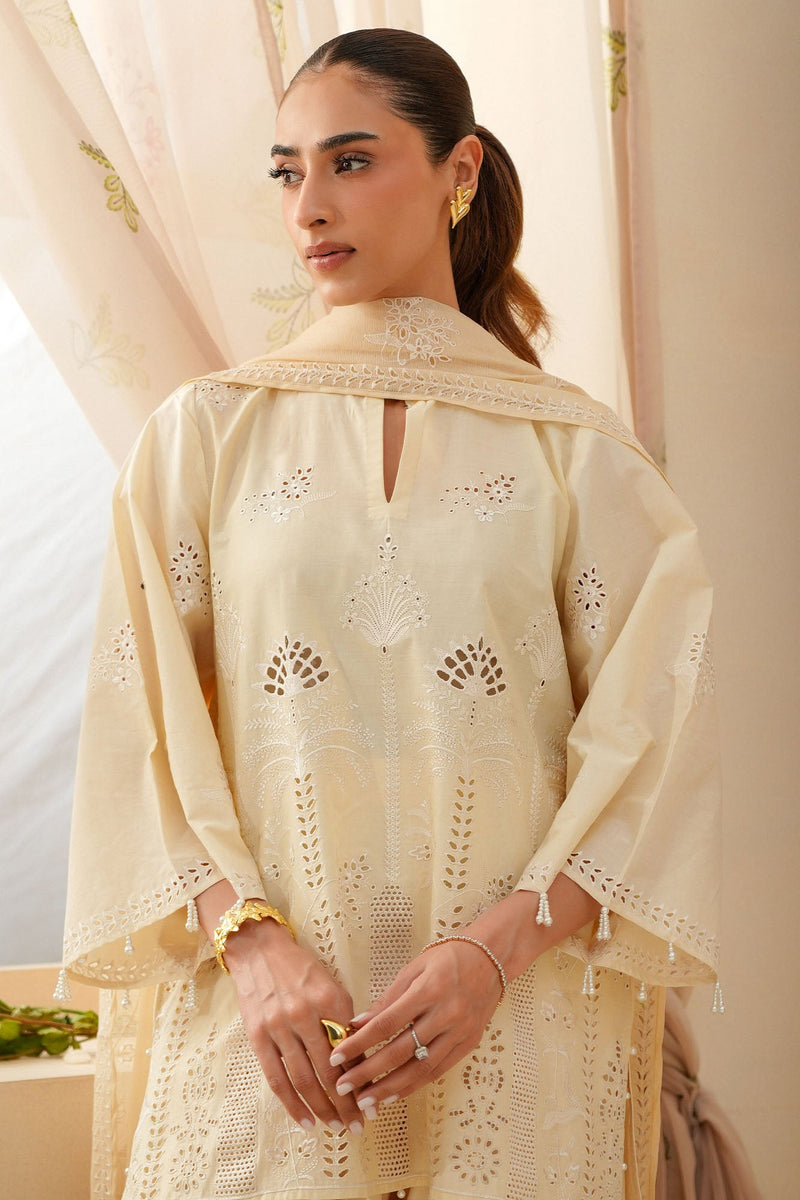 Pearl Royale-3Pc Chikankari Suit