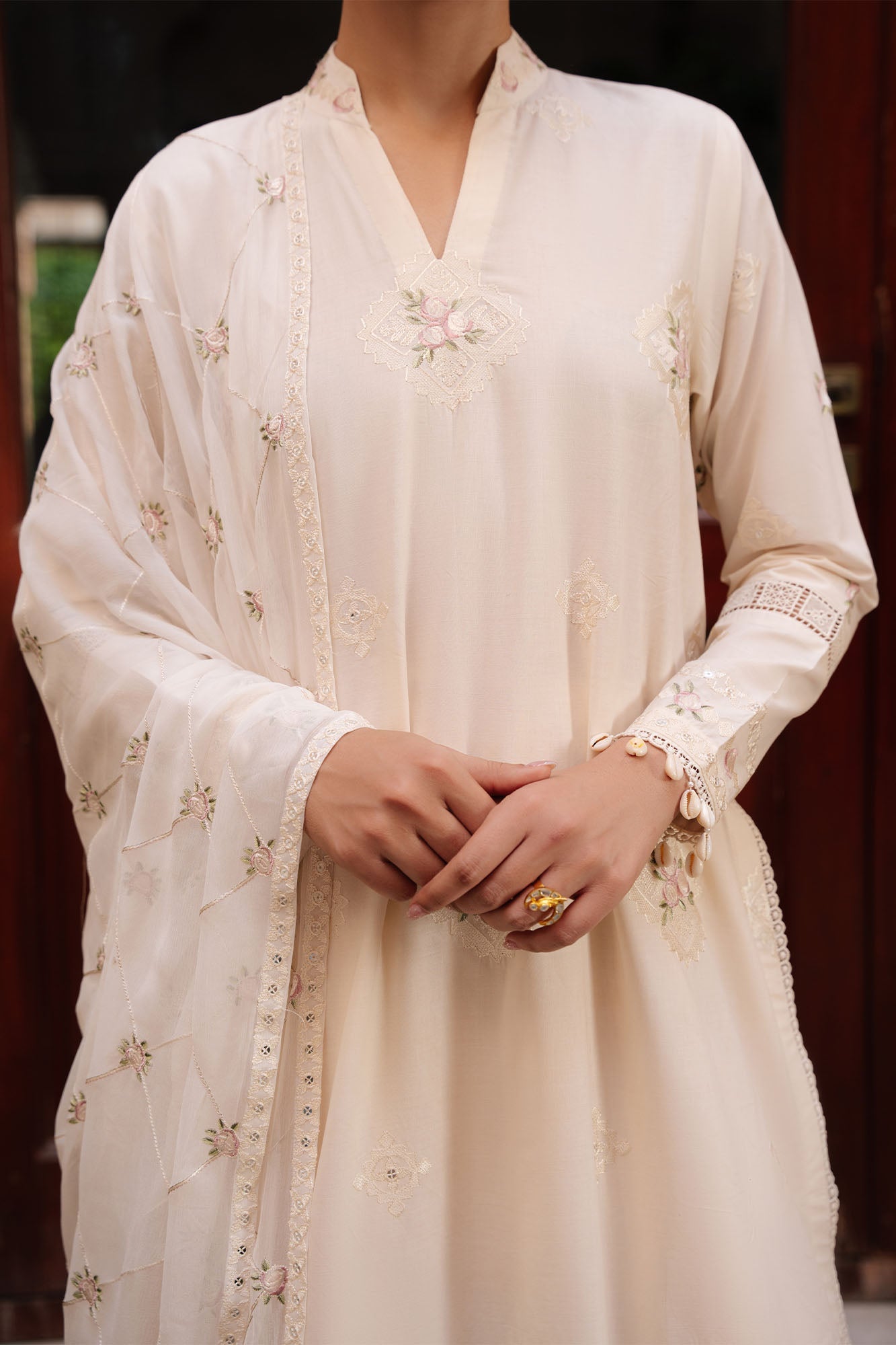 Cloud Garden-3Pc Embroidered Lawn Suit