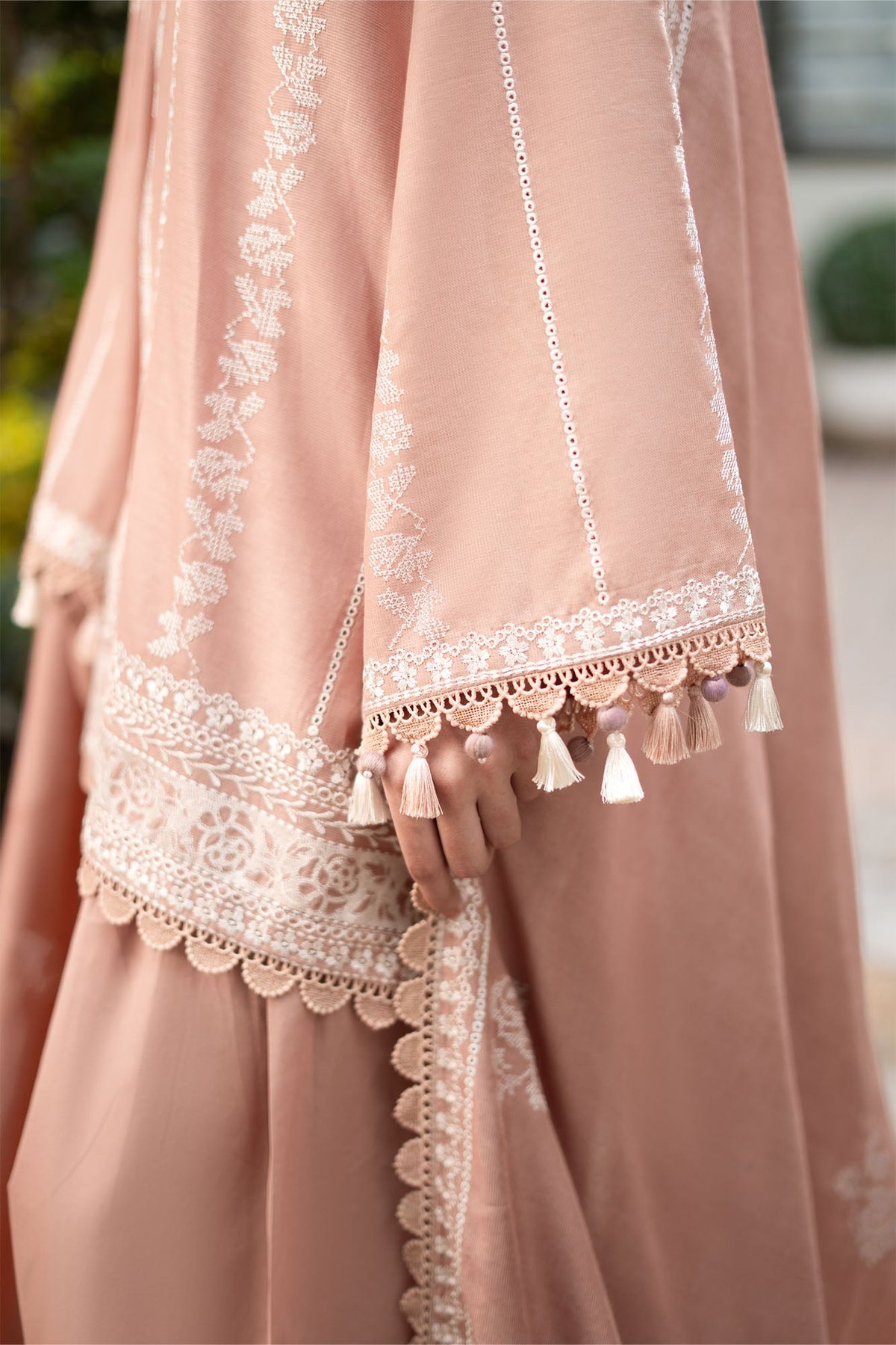 ROSETTE HAZE-3PC EMBROIDERED SUIT