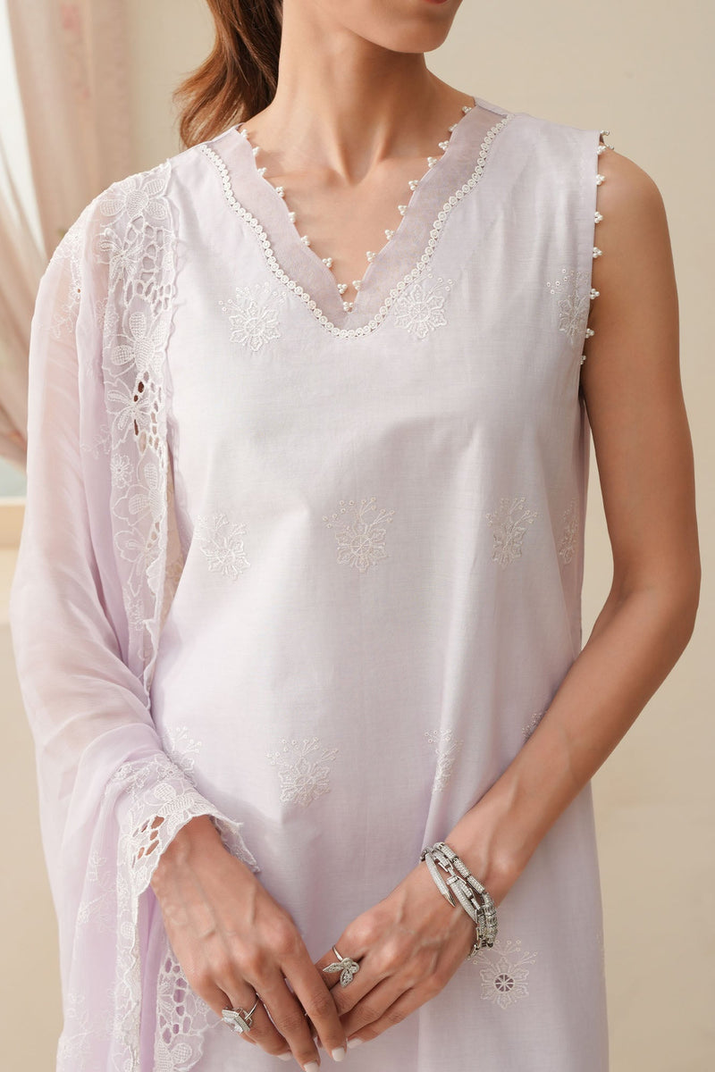 Blush Breeze-3Pc Chikankari Suit