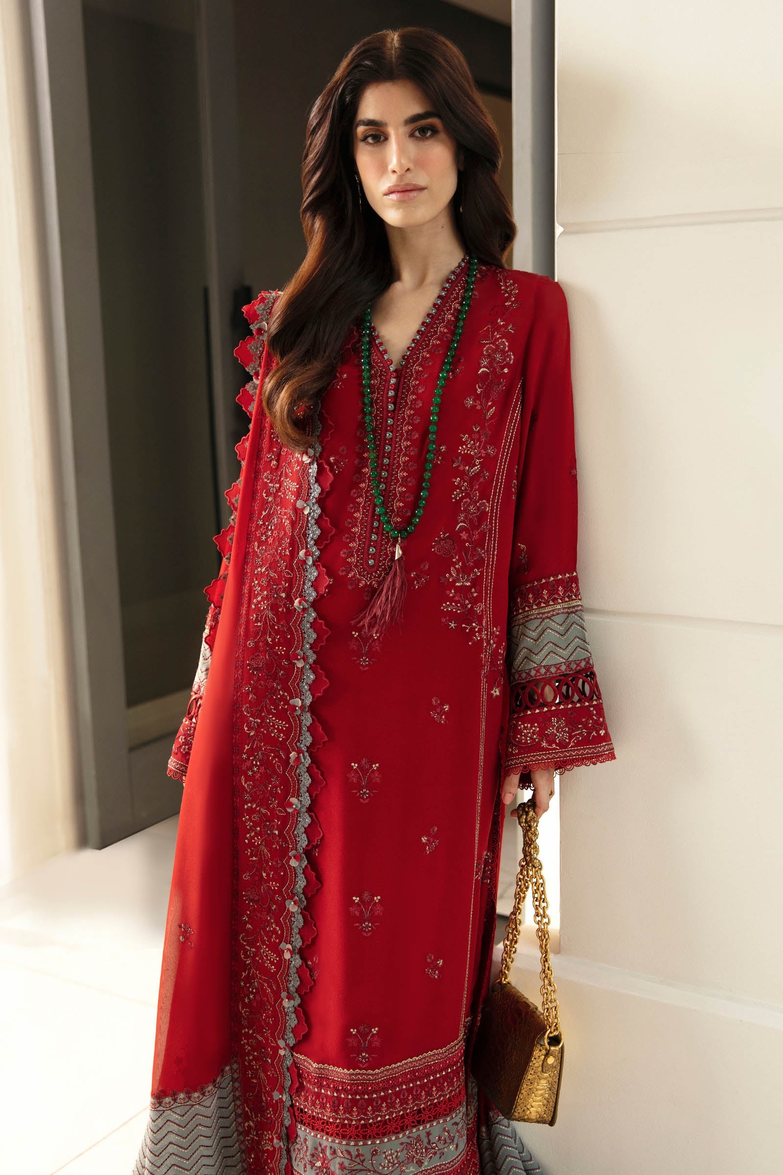 Embroidered Cambric Skinny Shalwar