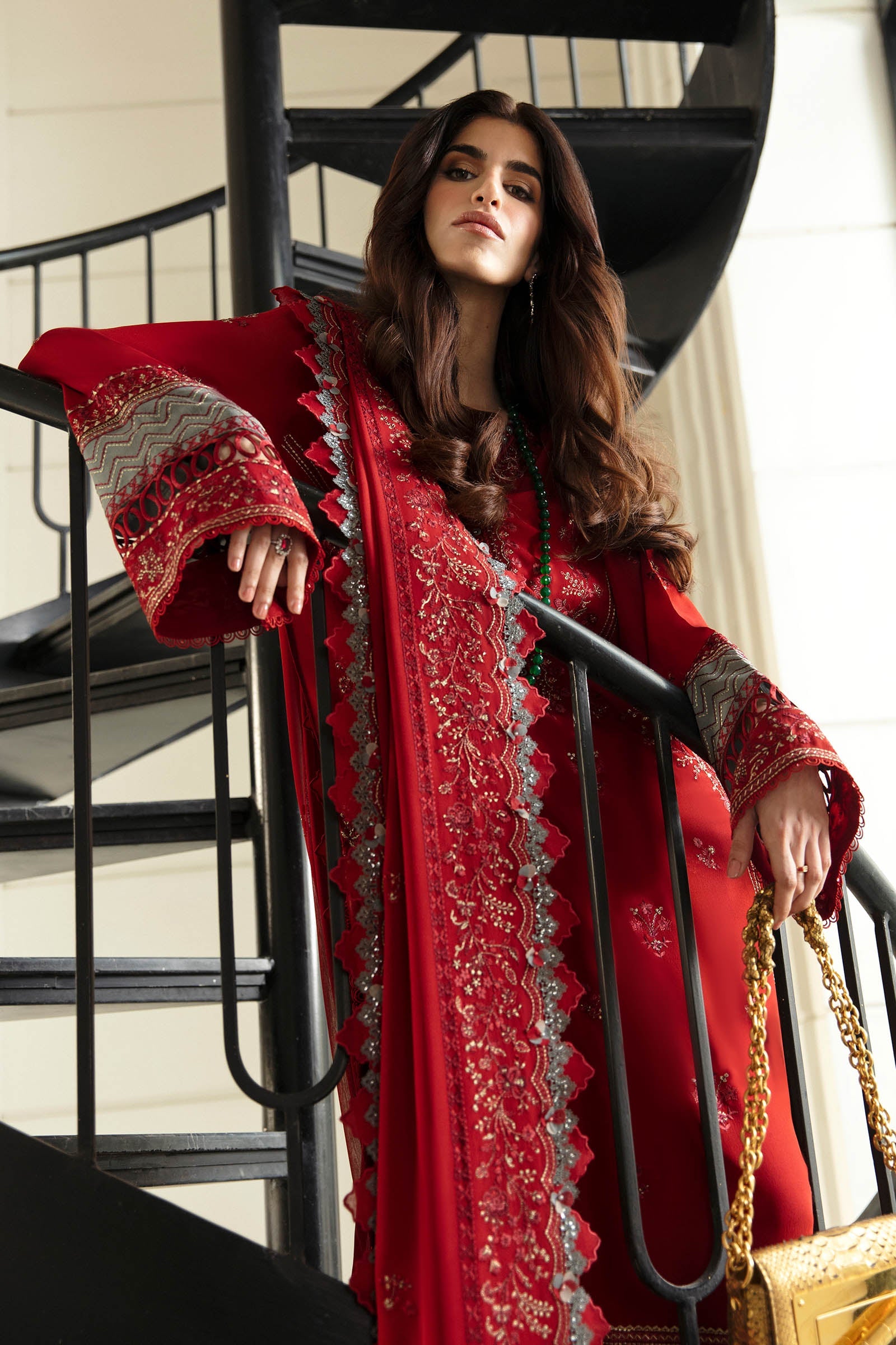 Embroidered Cambric Skinny Shalwar