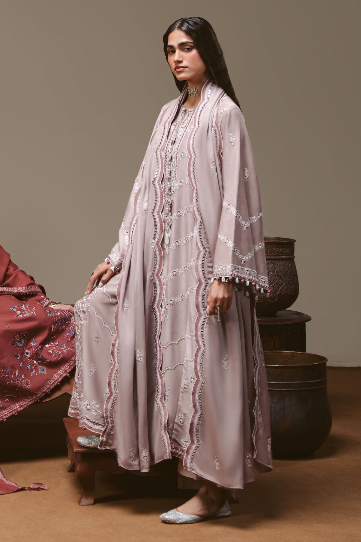 PETAL SYMPHONY-3PC MARINA EMBROIDERED SUIT