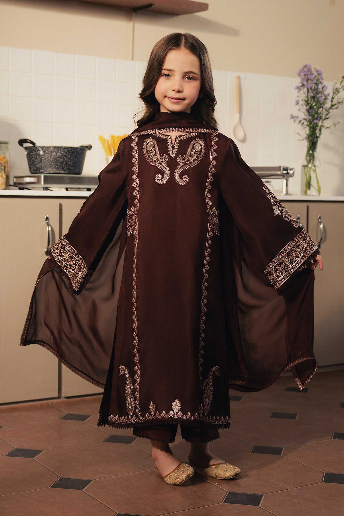 Toffee - 3 Piece Silk