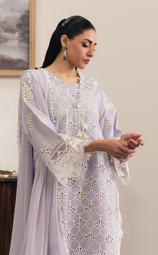 2 Piece Embroidered Dobby Lawn Suit