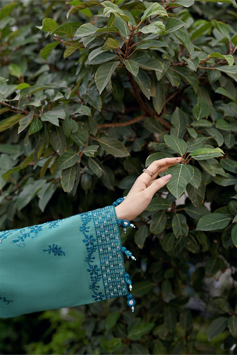 FLEUR WHISPER-3PC KHADDAR EMBROIDERED SUIT