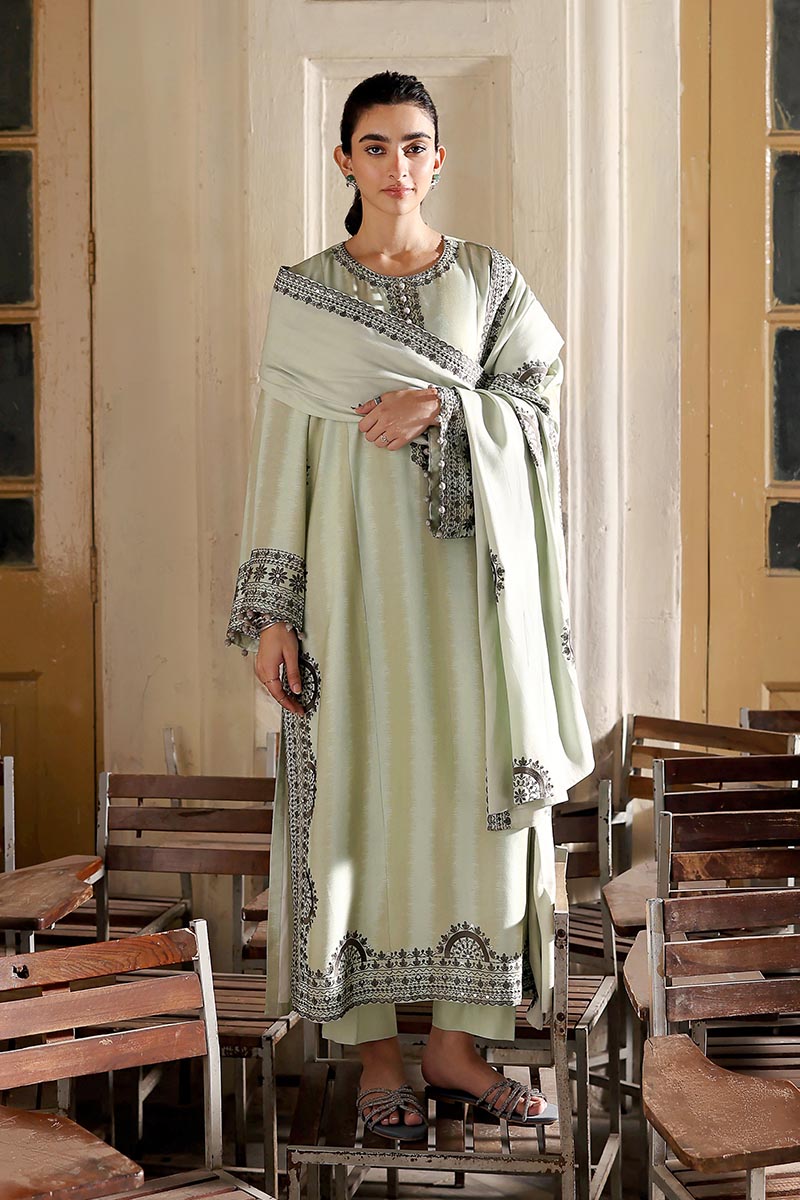 BASIL HUES-3PC MARINA EMBROIDERED SUIT