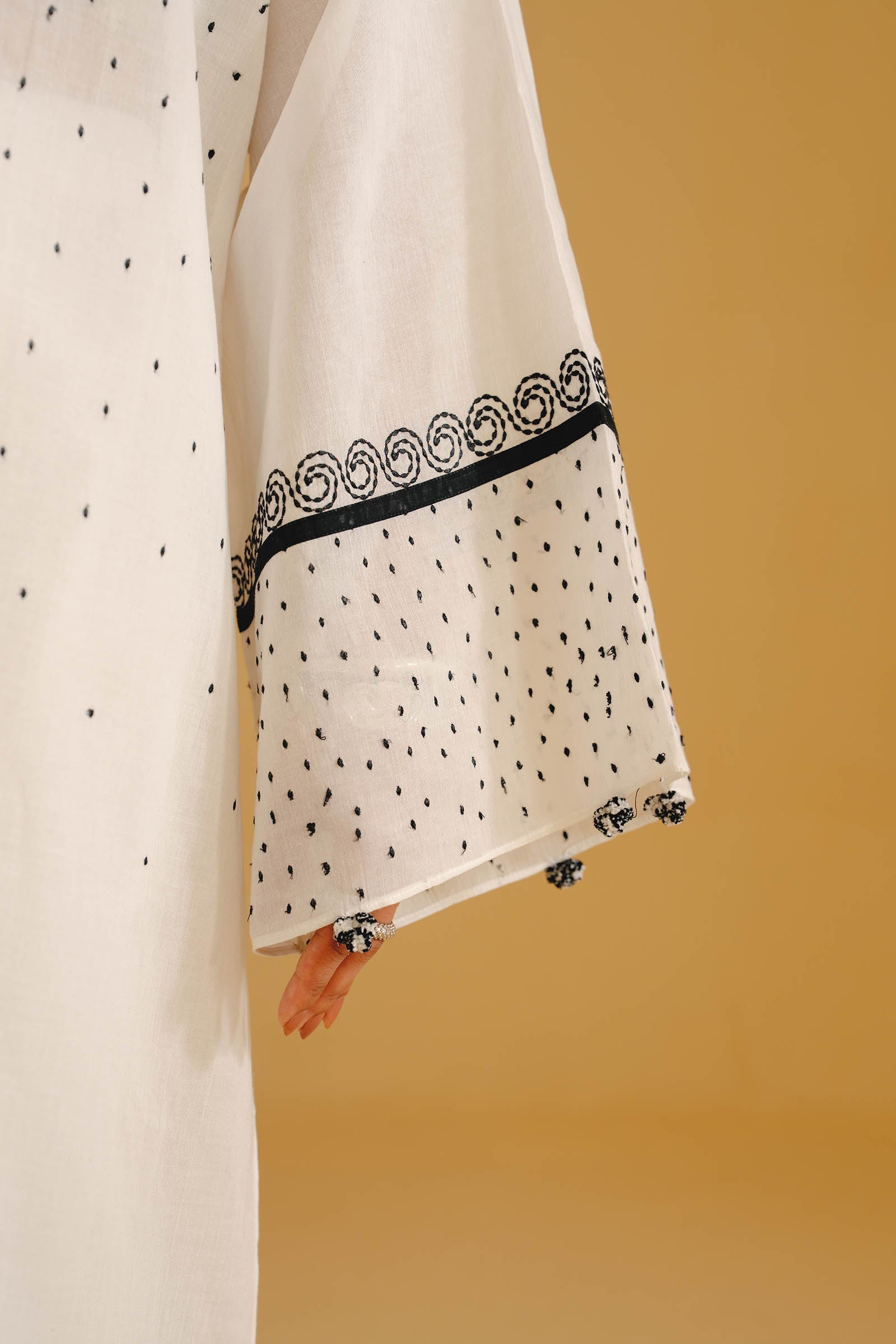 2 Piece - Embroidered Dobby Suit