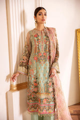 EMBROIDERED NET CH07-01 UNSTITCHED