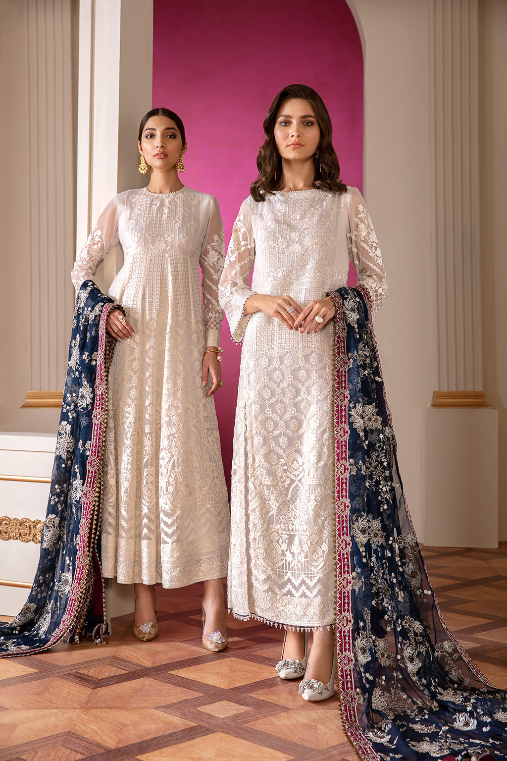 EMBROIDERED CHIFFON CH07-02 STITCHED