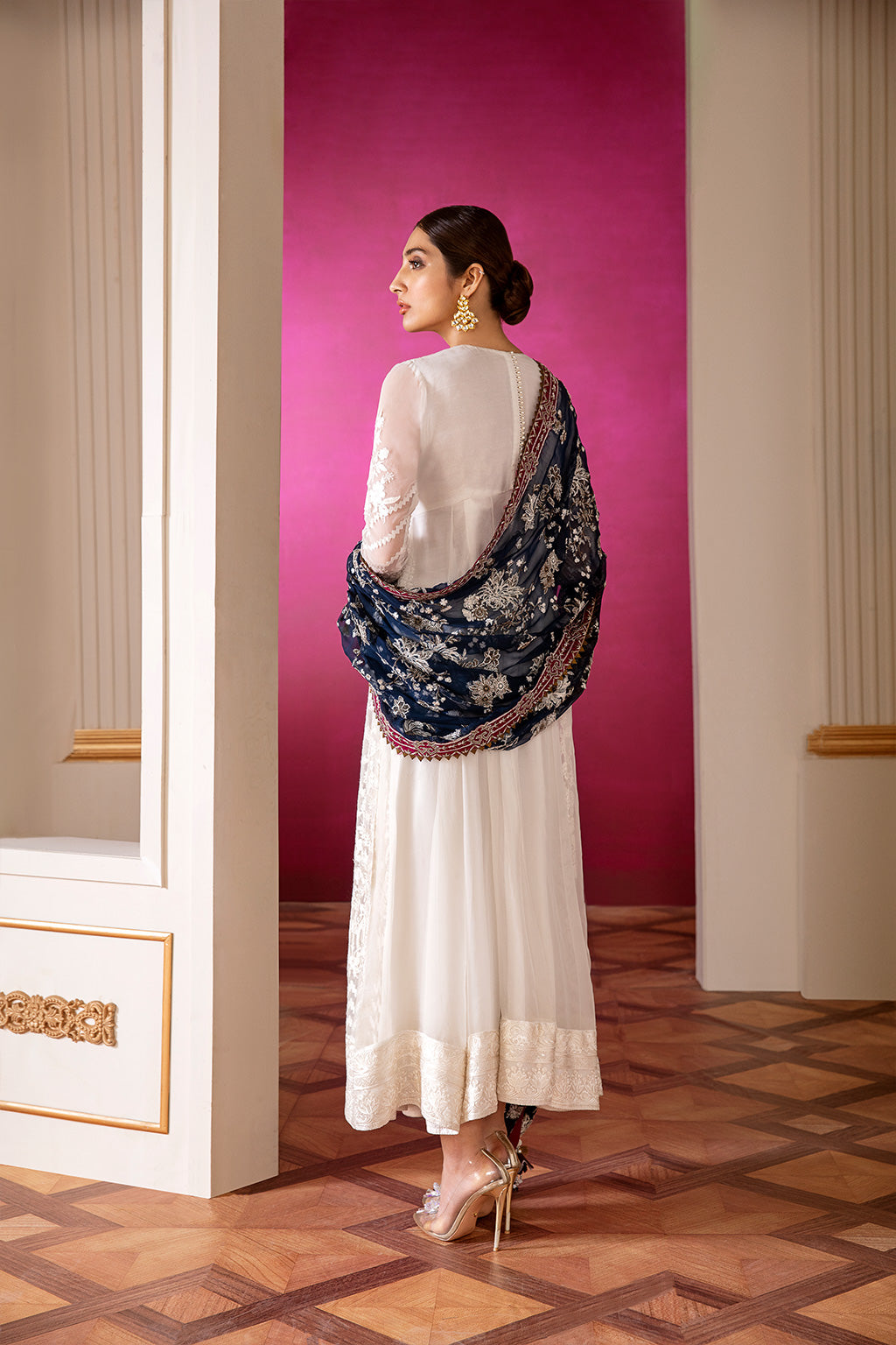 EMBROIDERED CHIFFON CH07-02 STITCHED