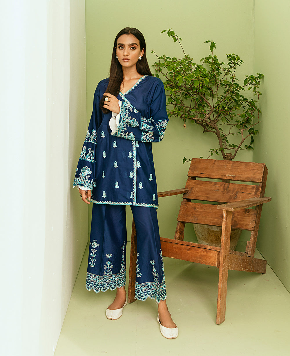 Embellished Lamee Trousers  (As Shown)