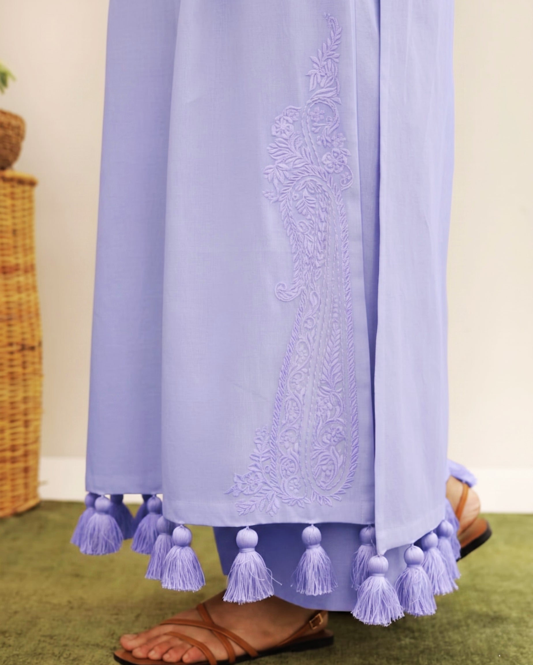 M. Lilac Glow – 3-Piece Lawn Embroidered Suit
