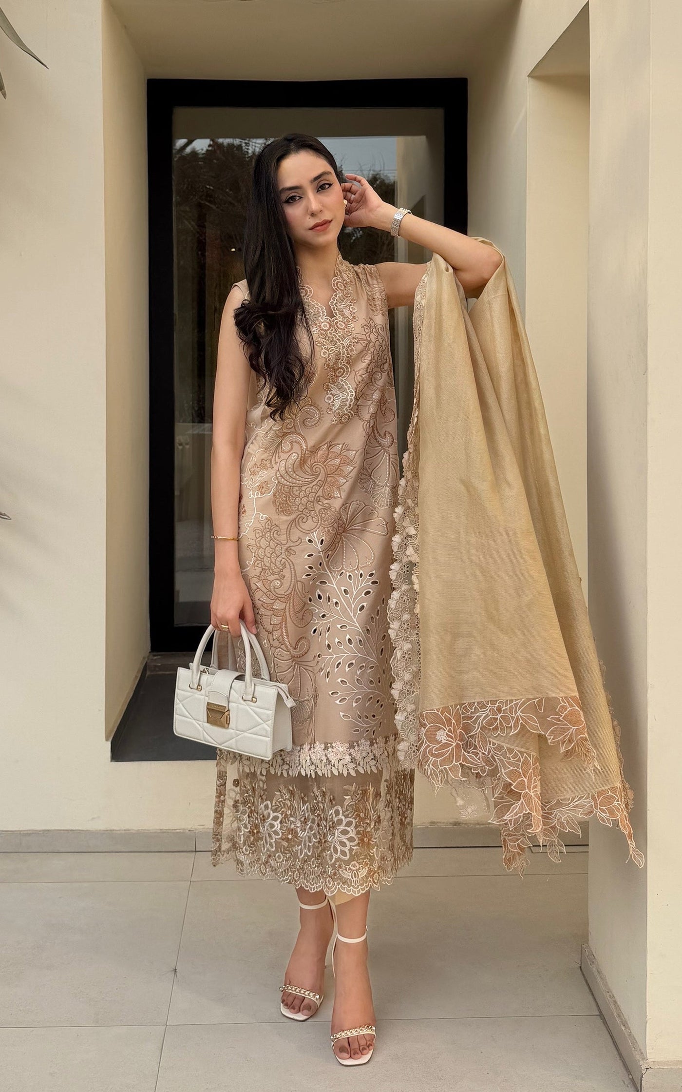 Urban Serenity VUL26-09 | 3pcs Embroidered Stitched Summer