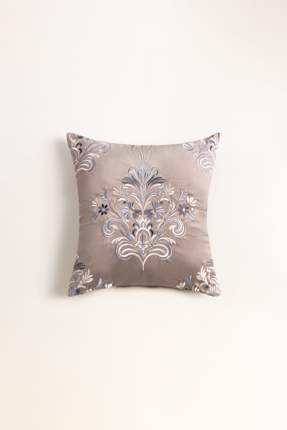 Velvet Embroidered Cushion Cover